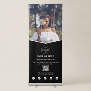Social Media Modern Photo Business Logo Template Retractable Banner