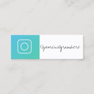 social media modern trendy business card