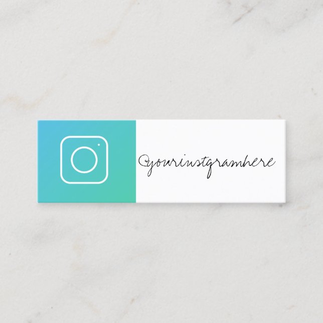 social media modern trendy business card (Front)