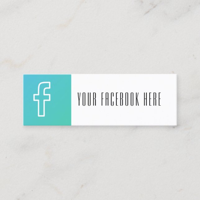 social media modern trendy business card (Front)