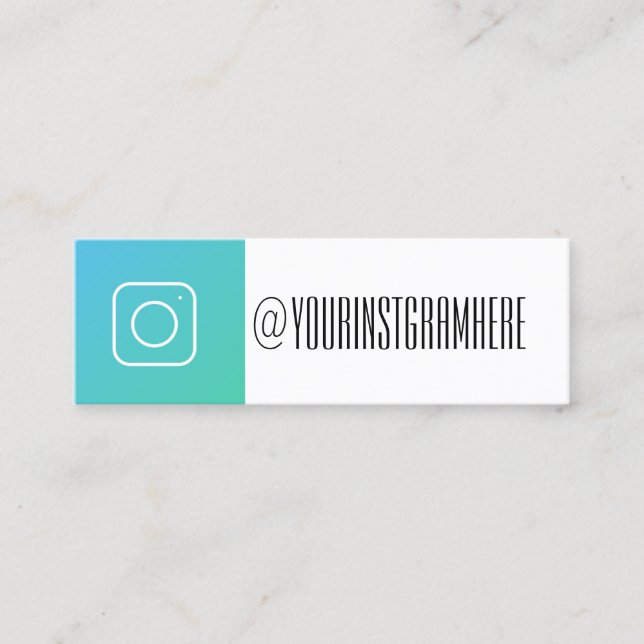 social media modern trendy instagram business card (Front)