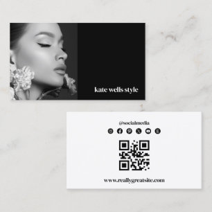 Social Media Networking Icons Photo Business Card