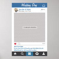 Social Media Party Frame Photo Booth Prop Poster
