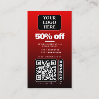 Social Media Product Price Tag/Sale Promo Card