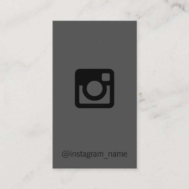 Social Media Promotion / Grey Business Card (Front)