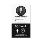 Social Media QR Code Employee Photo & Company Logo