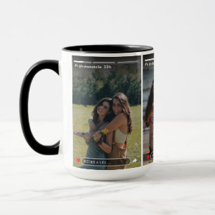 Social Media Story Post Best Friend Photo Mug