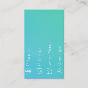 Social network Cool! Business Card