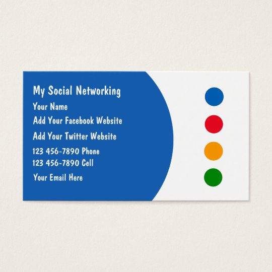 Social Networking Business Cards