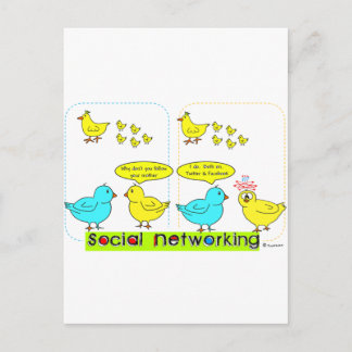 Social Networking Postcard