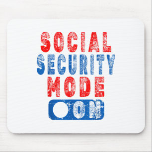 Social Security Mode On - Senior Citizen Humour _1 Mouse Mat