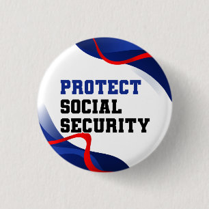 Social Security Political Anti Trump Accessory 3 Cm Round Badge