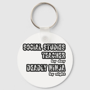 Social Studies Teacher ...Deadly Ninja Key Ring