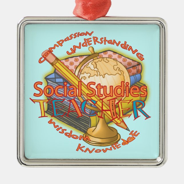Social Studies Teacher ornament (Front)