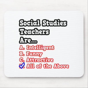 Social Studies Teacher Quiz...Joke Mouse Mat