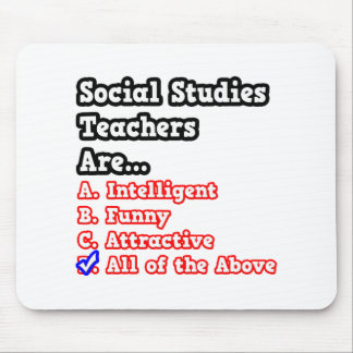 Social Studies Teacher Quiz...Joke Mouse Mat