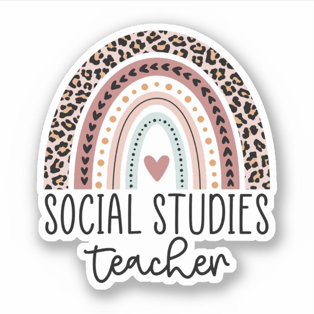 Social Studies Teacher Rainbow, History Teacher (Front)