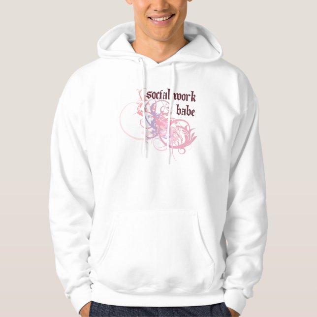 Social Work Babe Hoodie (Front)