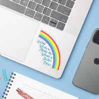 Social Work Inspirational Quote Rainbow Cute