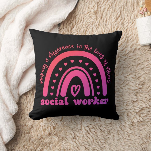 Social Worker Appreciation and Graduation Cushion (Blanket)