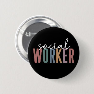 Social Worker Appreciation and graduation Gifts 6 Cm Round Badge