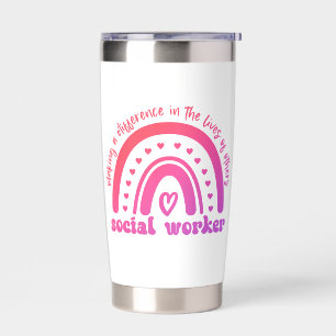 Social Worker Appreciation and Graduation Insulated Tumbler