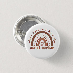 Social Worker Appreciation Graduation Gifts 3 Cm Round Badge