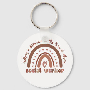 Social Worker Appreciation Graduation Gifts Key Ring