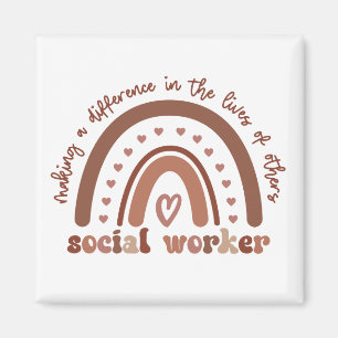 Social Worker Appreciation Graduation Gifts Magnet