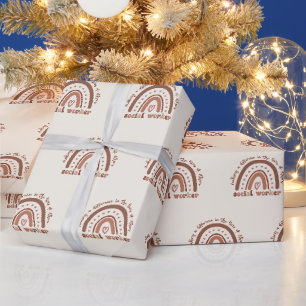 Social Worker Appreciation Graduation Gifts Wrapping Paper