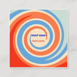 Social Worker Business Card