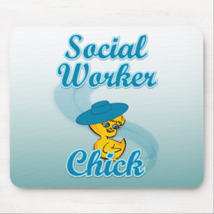 Social Worker Chick #3 Mouse Mat