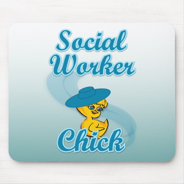 Social Worker Chick #3 Mouse Mat (Front)