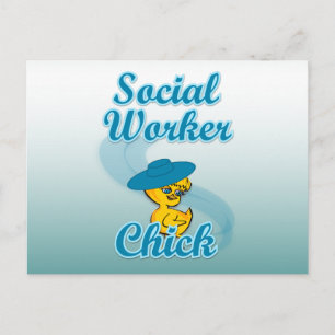 Social Worker Chick #3 Postcard
