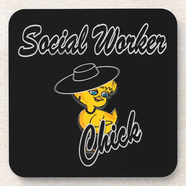 Social Worker Chick #4 Coaster (Front)