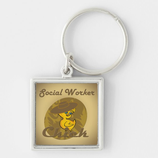 Social Worker Chick #6 Key Ring (Front)
