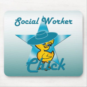 Social Worker Chick #7 Mouse Mat