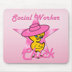 Social Worker Chick #8 Mouse Mat