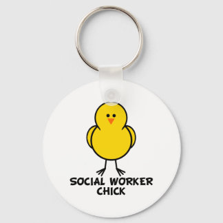 Social Worker Chick Key Ring