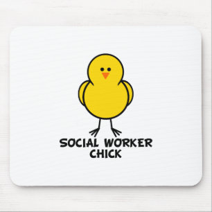 Social Worker Chick Mouse Mat