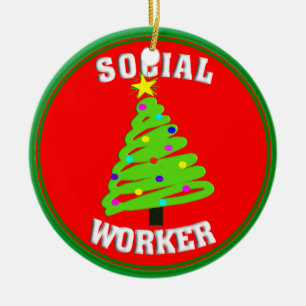 Social Worker Christmas Tree Ornament