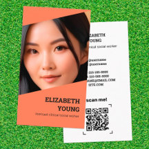 Social Worker Custom Photo and QR