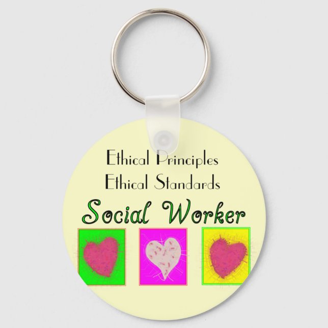 Social Worker Ethical Principles-Ethical Standards Key Ring (Front)