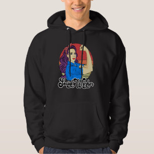 Social Worker Female Vintage Caseworker Strong Wo Hoodie