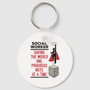 Social Worker Funny Progress Note Social Work Key Ring