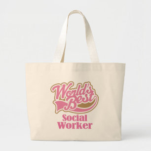 Social Worker Gift Large Tote Bag