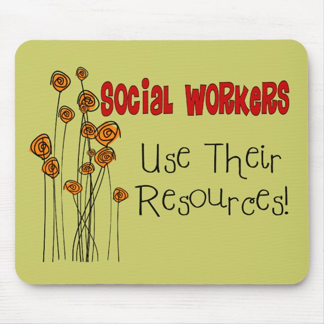Social Worker Gifts and T-Shirts Mouse Mat (Front)
