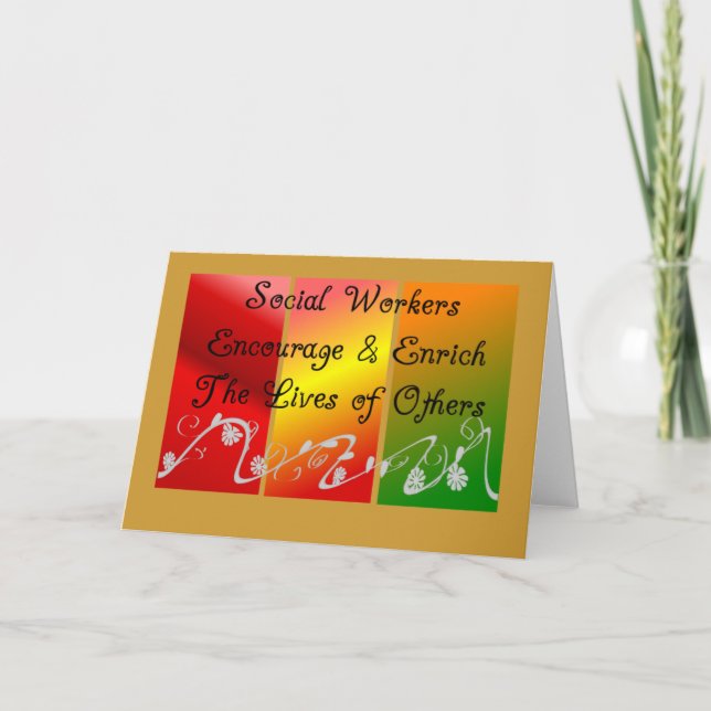 Social Worker Gifts Card (Front)