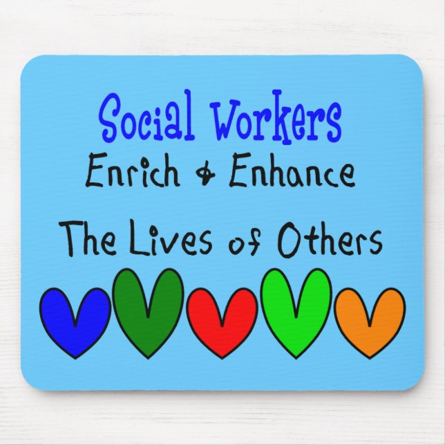 Social Worker Gifts Mouse Mat (Front)