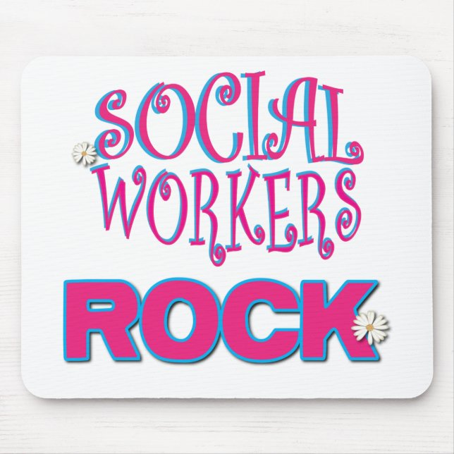 Social Worker Gifts Mouse Mat (Front)